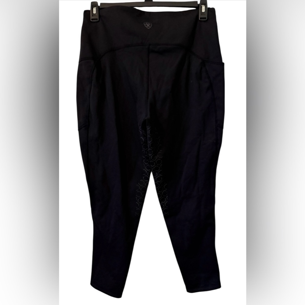 Ariat women’s XL Venture thermal half grip riding black leggings - Picture 2 of 6